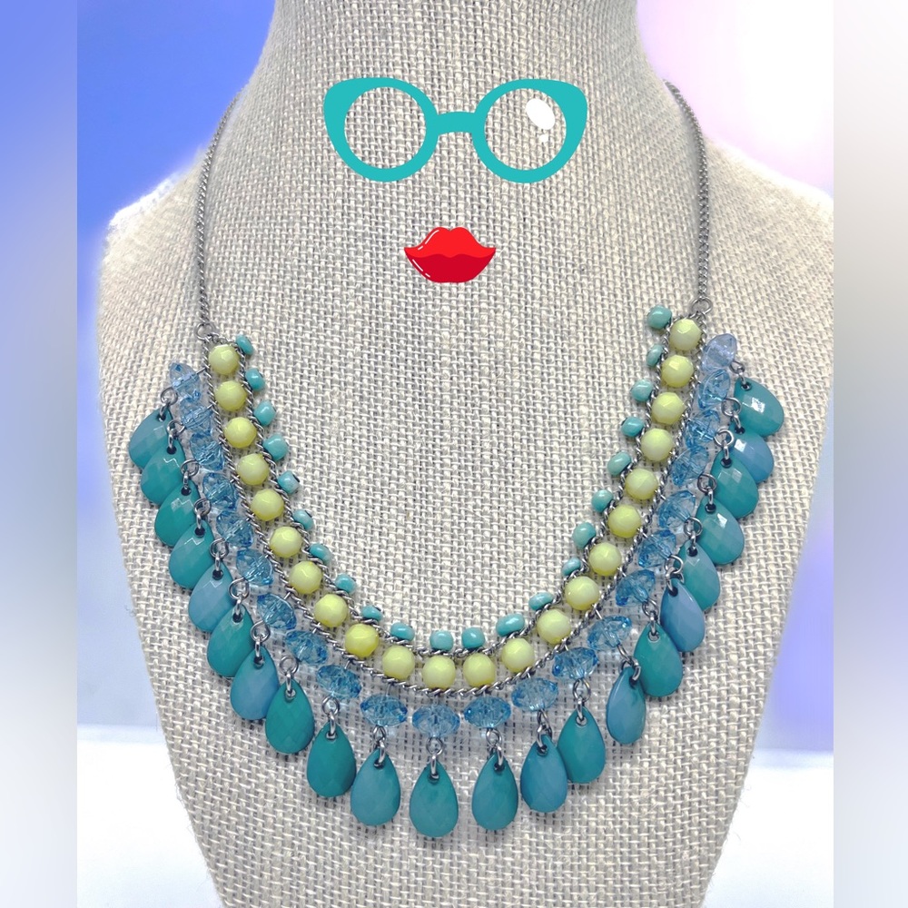 Beaded Chain Maille Boho Tassel Necklace - Picture 5 of 5